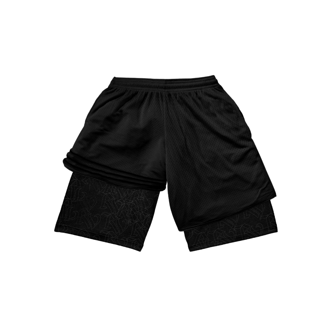 PERFORMANCE SHORTS - ALL BLACK