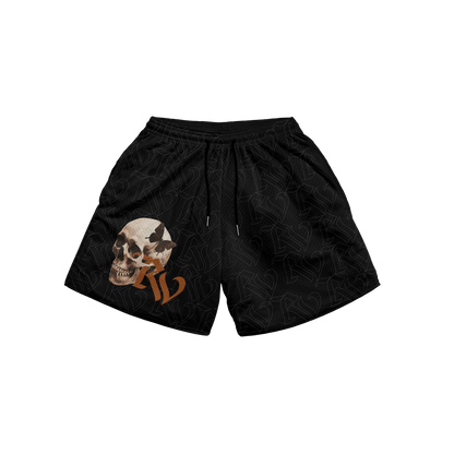 MESH SHORTS - BUTTERFLY SKULL